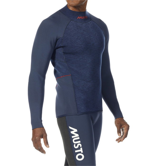 2024 Musto Mens Flexlite Alumin 3.0 Long Sleeve 3mm Neoprene Top 82073 - Midnight Marl